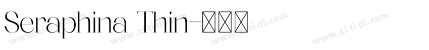Seraphina Thin字体转换
